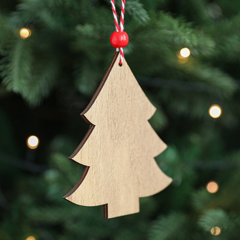 Wooden Christmas Ornaments for Colorful Tree Charm