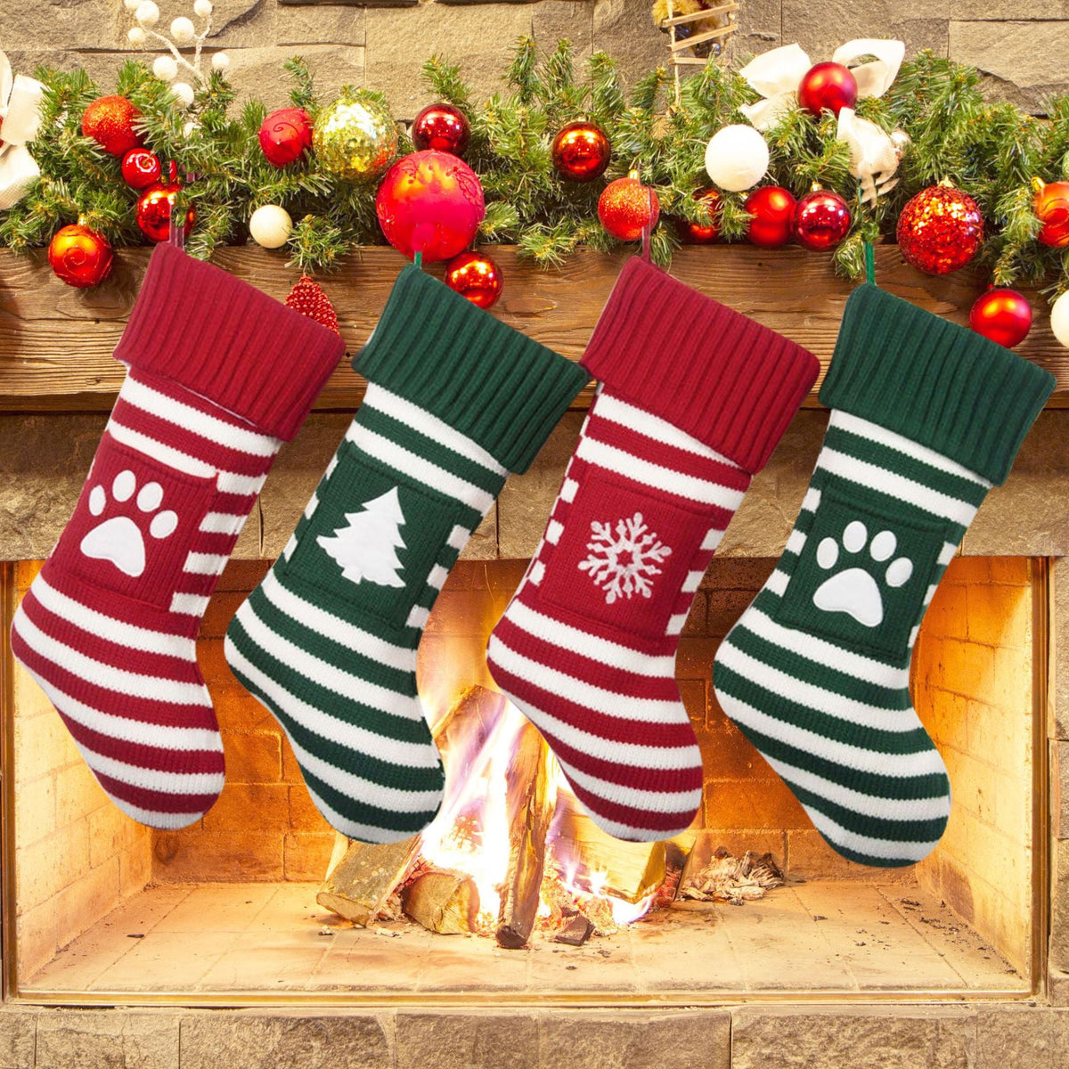 Christmas Pet Stocking Set for Festive Gift Giving