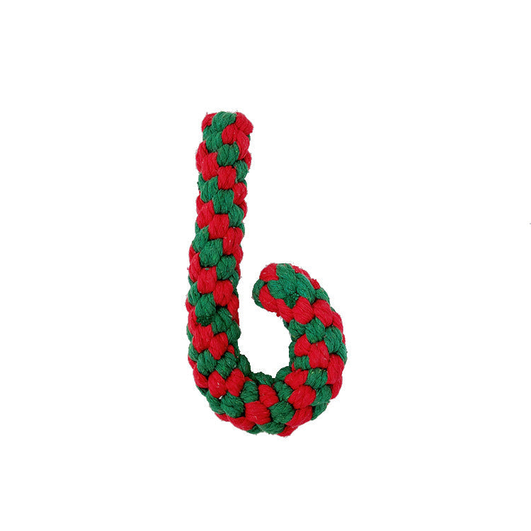Christmas Dog Rope Toy Set for Chewing & Tug Play