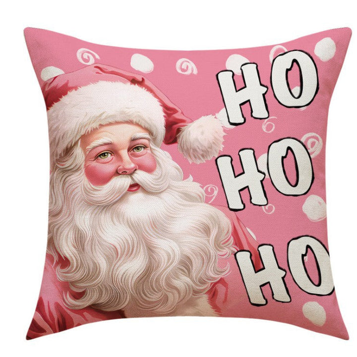 Christmas Pillow Cover — Playful Pink Holiday Decor