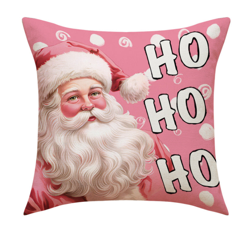 Christmas Pillow Cover — Playful Pink Holiday Decor