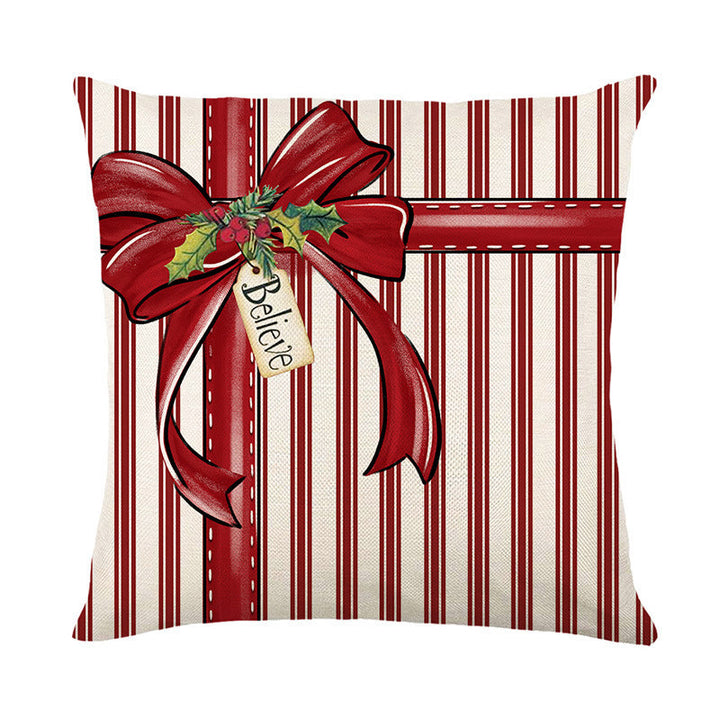 Christmas Pillow Covers Set – Festive Linen Sofa Decor