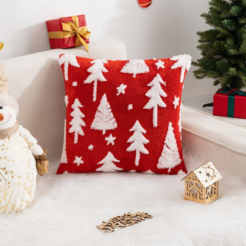 Christmas Velvet Pillow Cover for Cozy Holiday Decor