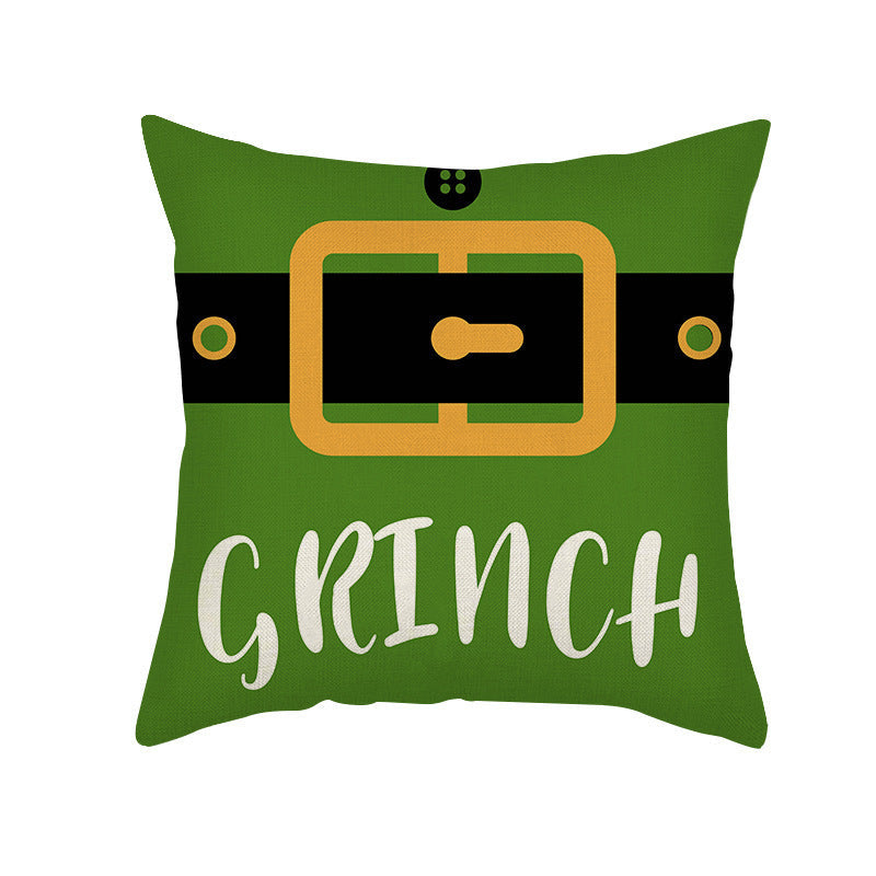Christmas Pillow Cover | Playful Grinch Holiday Decor