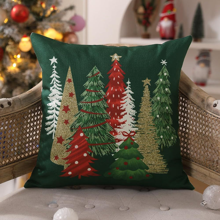 Christmas Pillow Cover – Cozy Plaid Holiday Decor