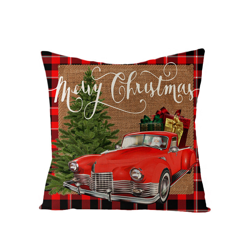 Christmas Pillow Cover – Rustic Farmhouse Holiday Decor