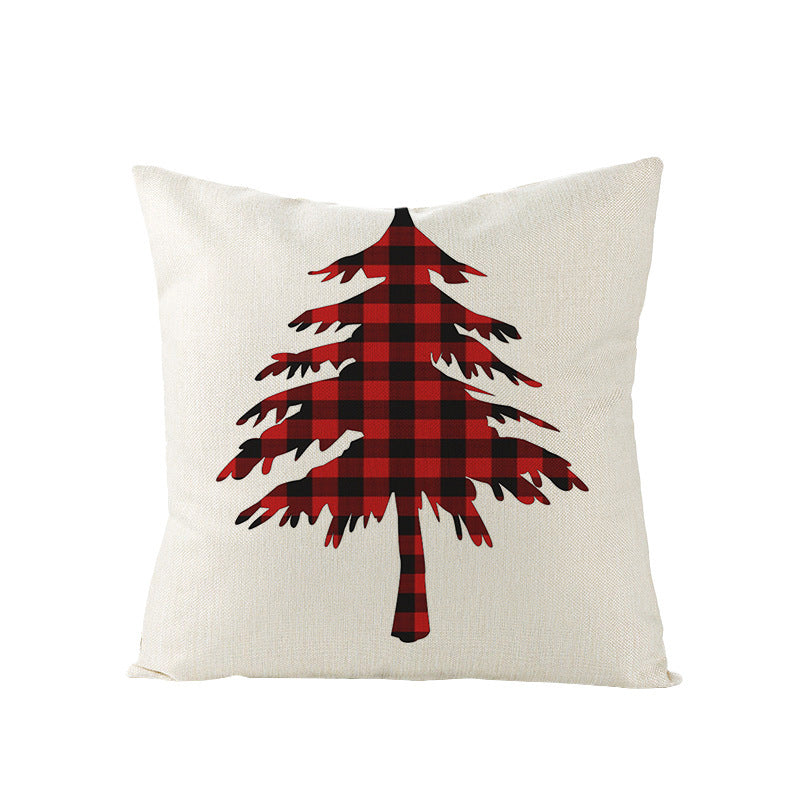 Christmas Pillow Cover – Rustic Farmhouse Holiday Decor