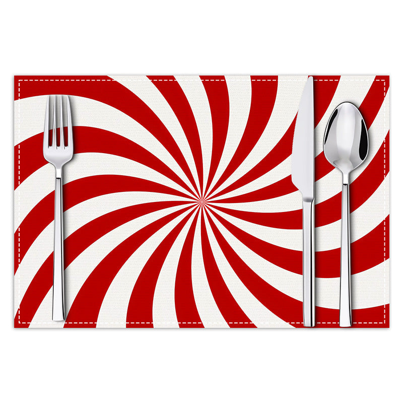 Christmas Peppermint Placemats For Cheerful Holiday Tables