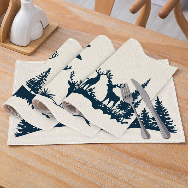 Christmas Reindeer Placemats for Cozy Festive Tables