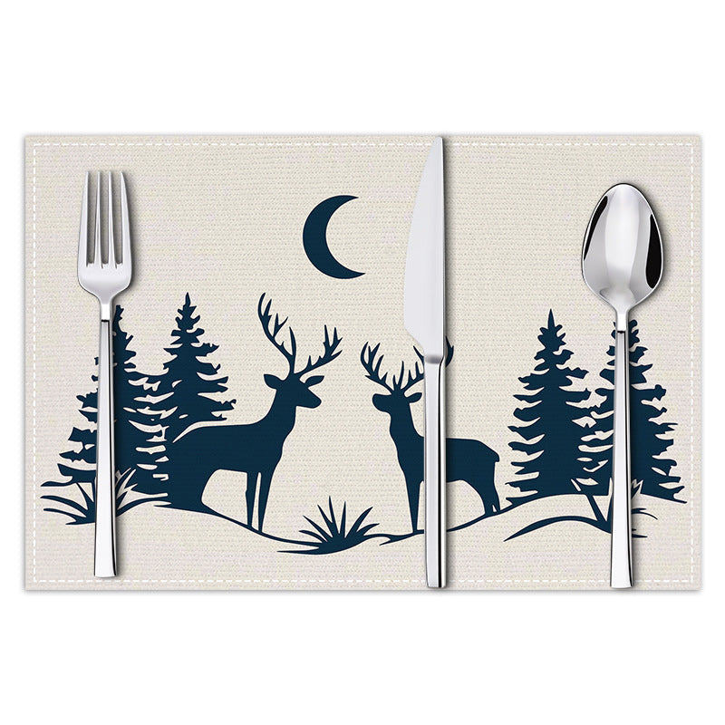 Christmas Reindeer Placemats for Cozy Festive Tables