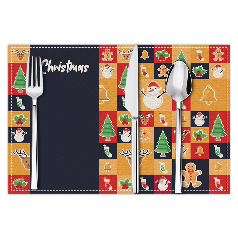Christmas Plaid Meal Mat for Festive Table Settings