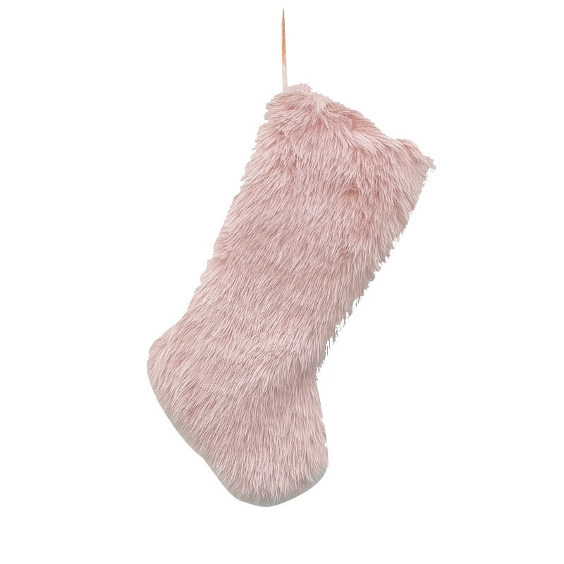 Christmas Plush Stocking Gift Holder for Cozy Decor