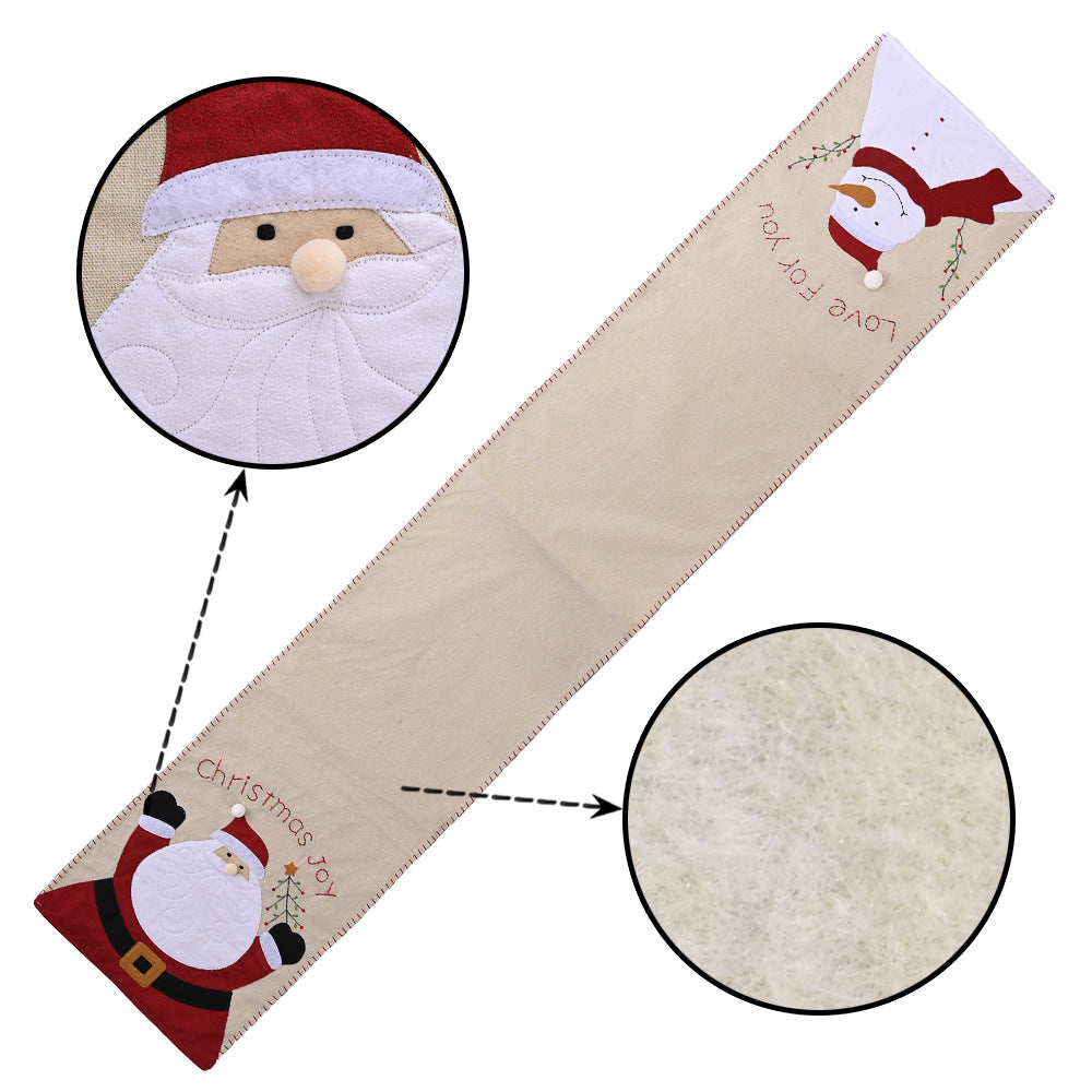Christmas Snowman Table Runner for Cozy Festive Dining