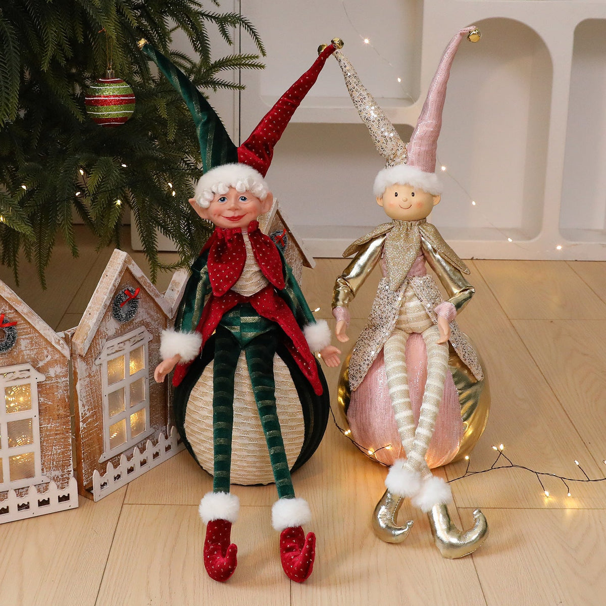 Christmas Elf Doll Ornaments for Sparkling Displays