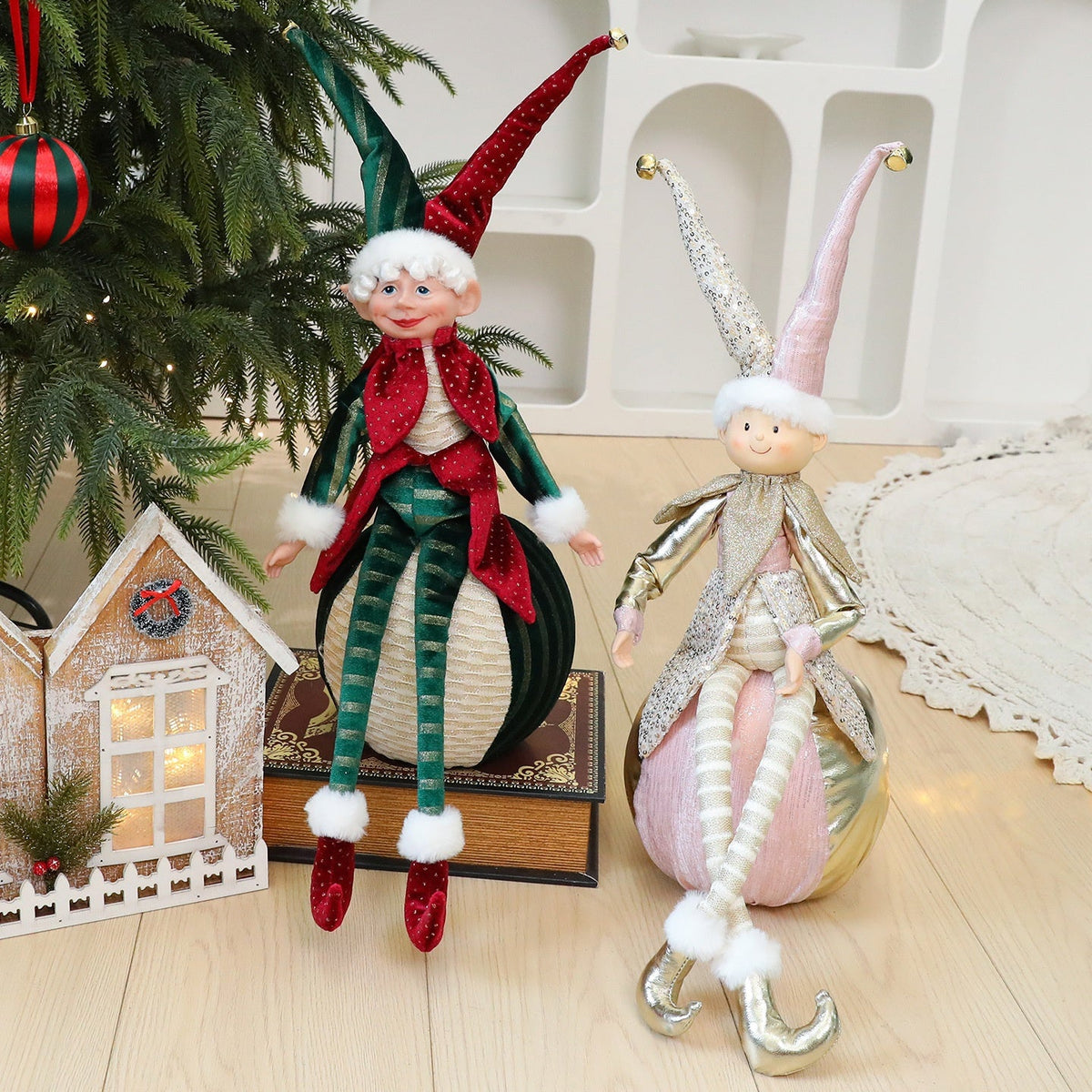 Christmas Elf Doll Ornaments for Sparkling Displays
