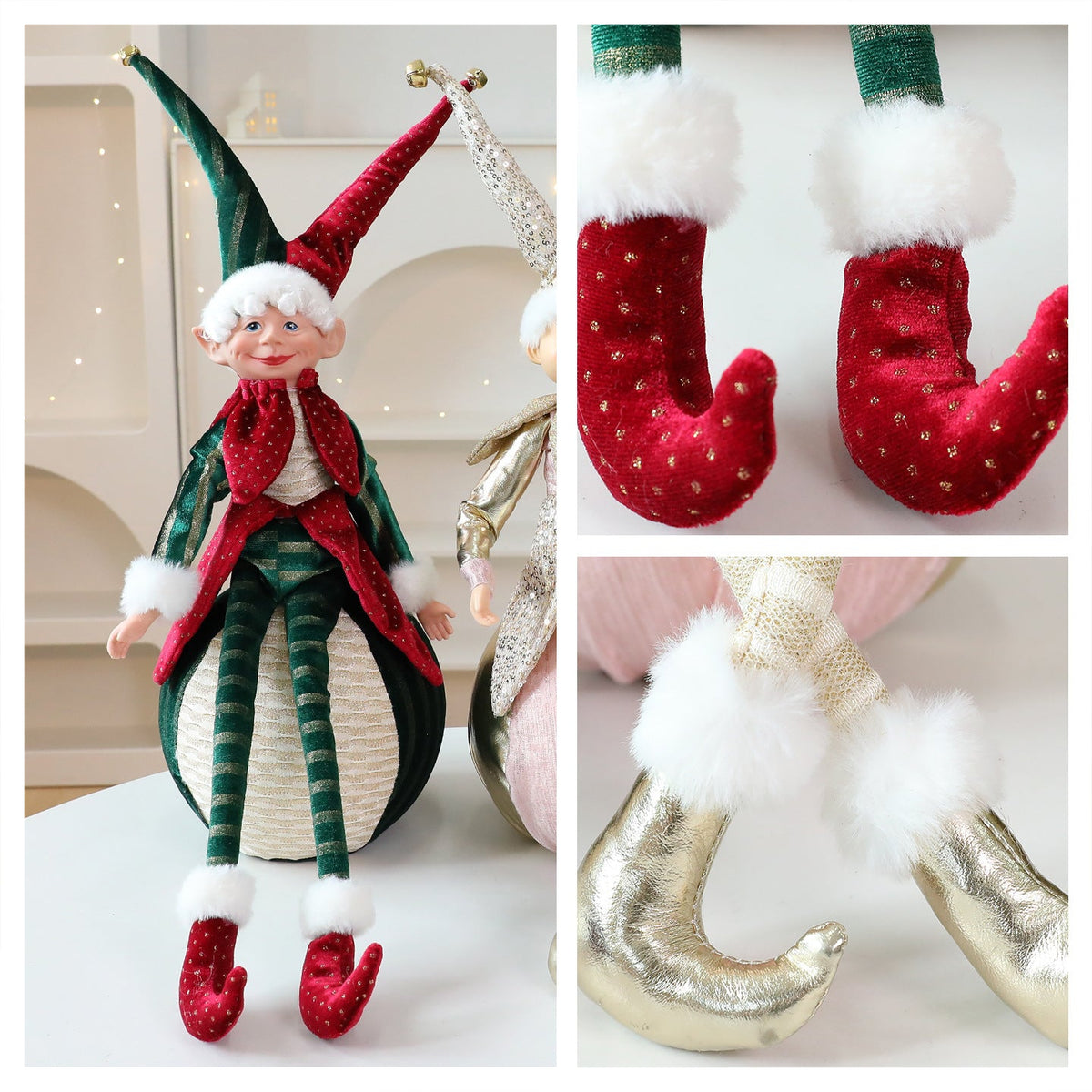 Christmas Elf Doll Ornaments for Sparkling Displays