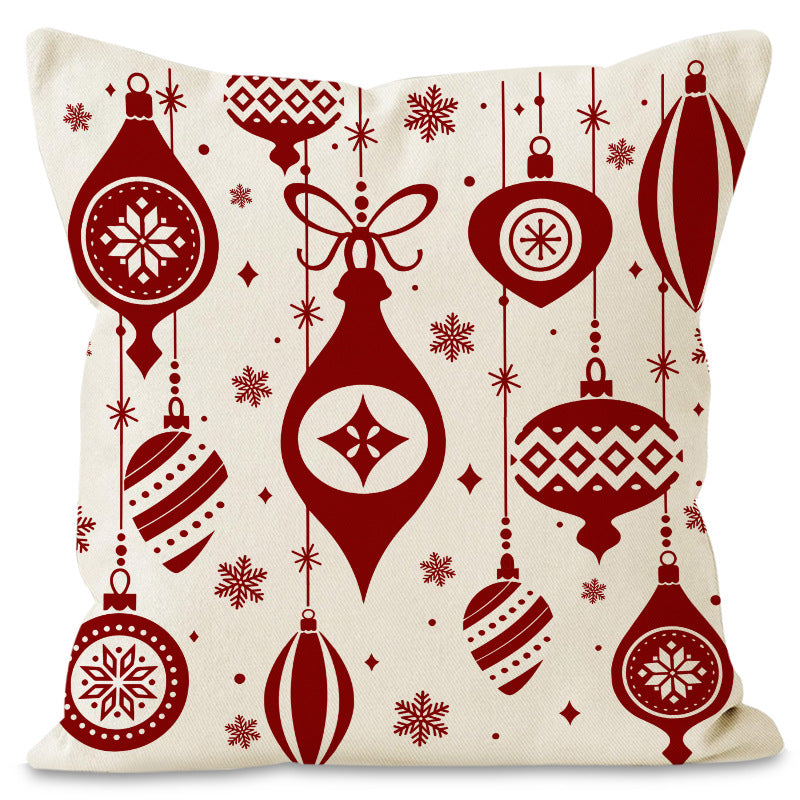 Christmas Pillow Cover | Festive Red Holiday Decor