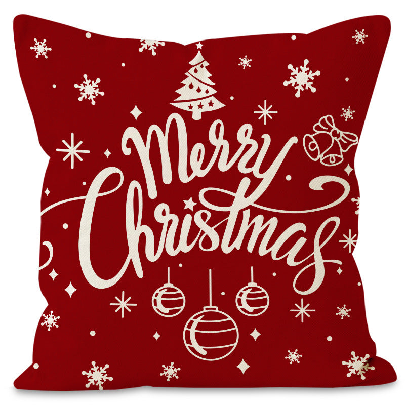 Christmas Pillow Cover | Festive Red Holiday Decor