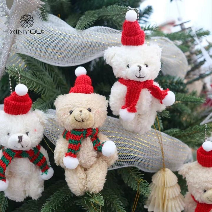 Christmas Teddy Bear Ornaments for Cozy Tree Decorating
