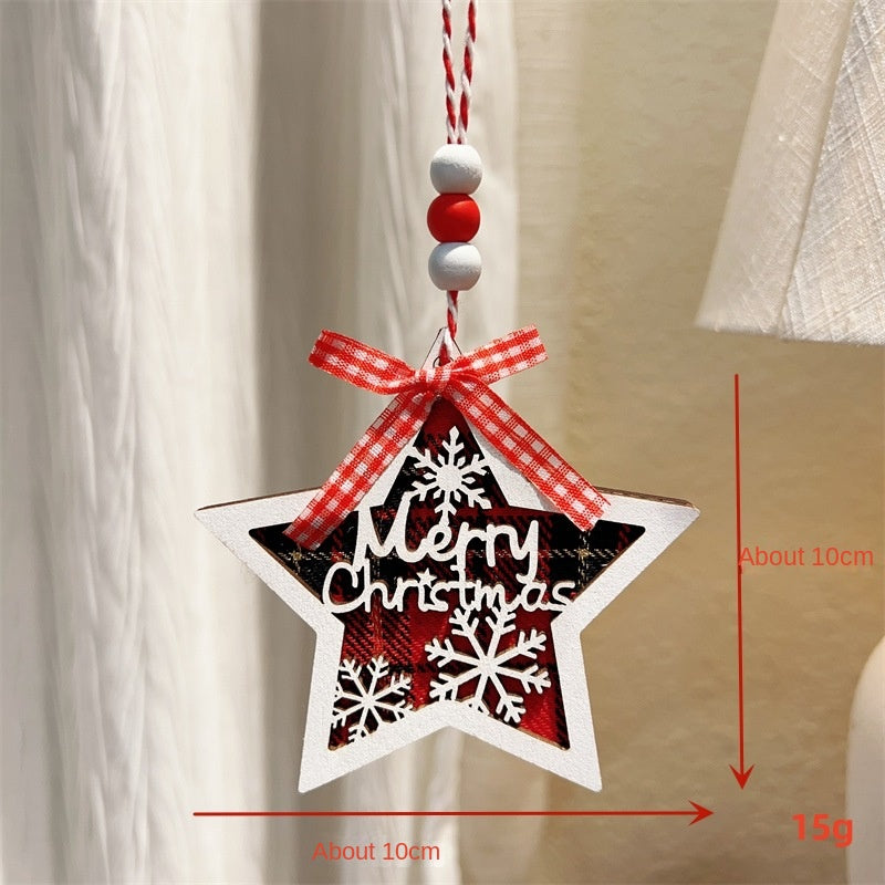 Christmas Plaid Ornaments for Festive Tree Displays