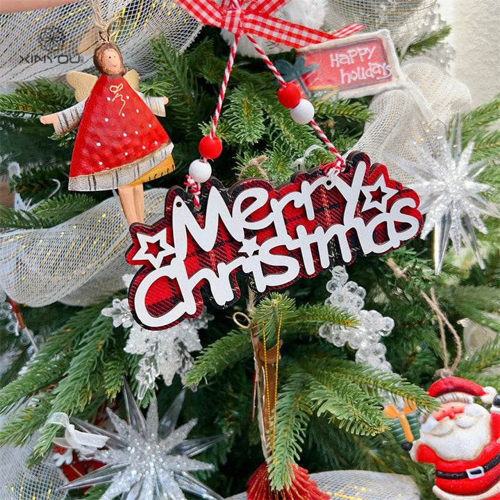 Christmas Plaid Ornaments for Festive Tree Displays