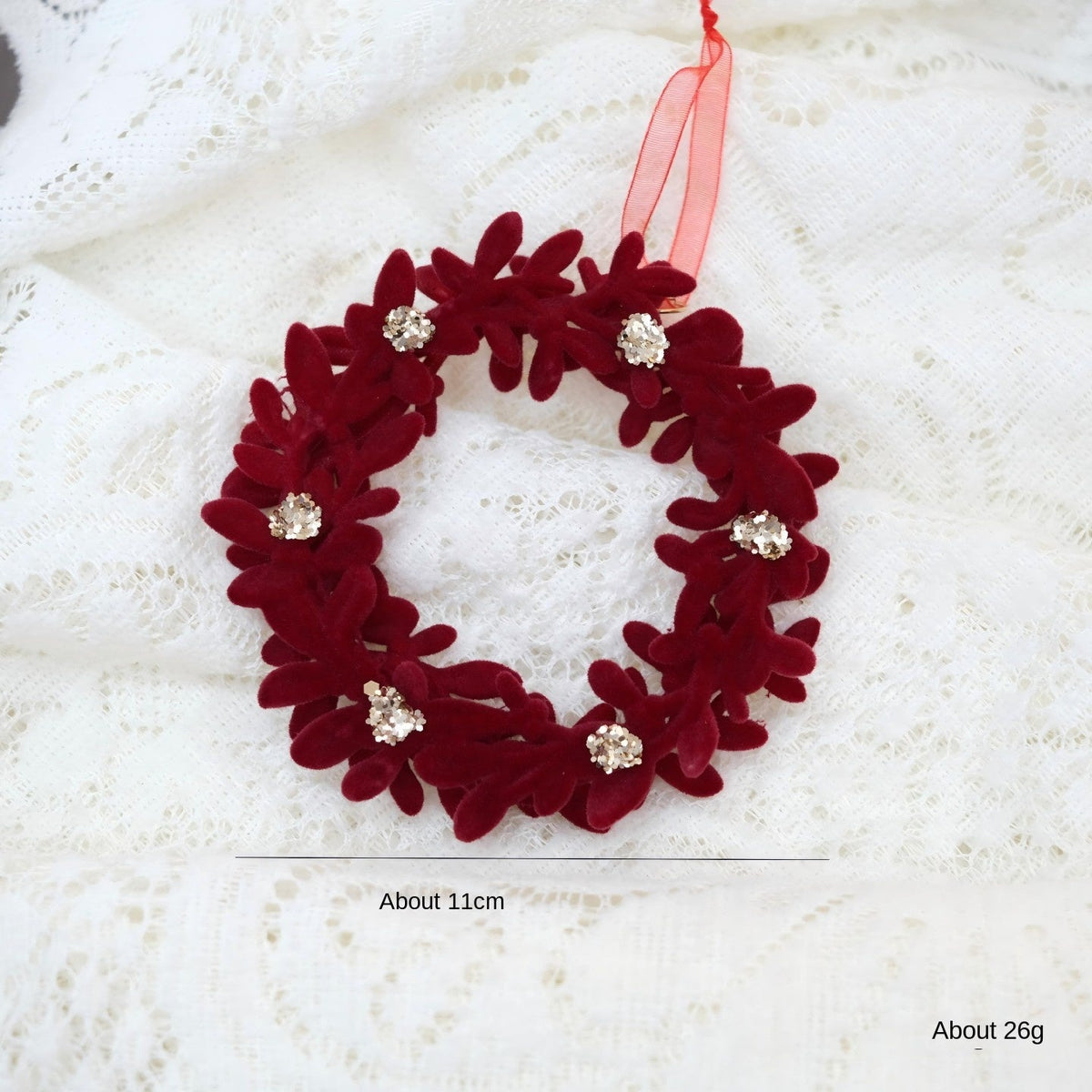 Christmas Door Hanger Wreath Set for Rich Red Holiday Decor