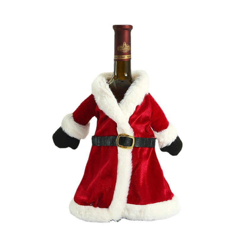 Christmas Wine Bottle Covers for Festive Tables Set
