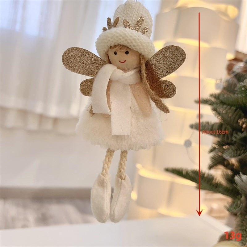 Christmas Reindeer Angel Plush Ornament for Whimsy