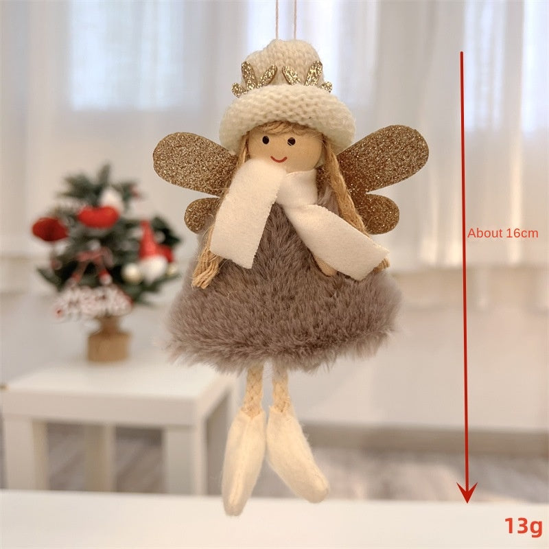 Christmas Reindeer Angel Plush Ornament for Whimsy