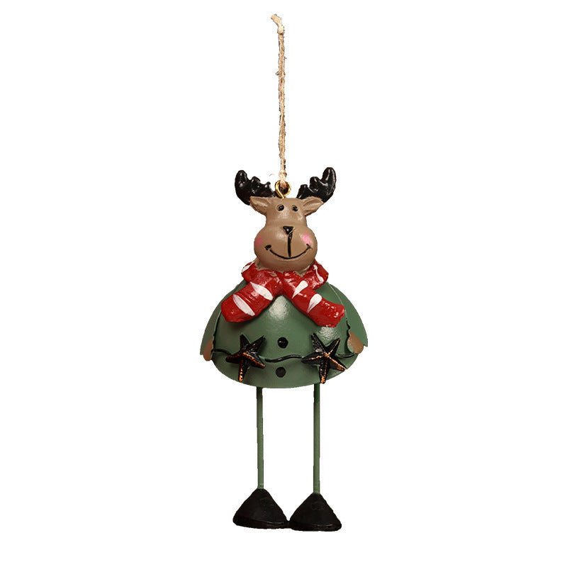 Christmas Santa Reindeer Ornament Set, 3 Festive Characters