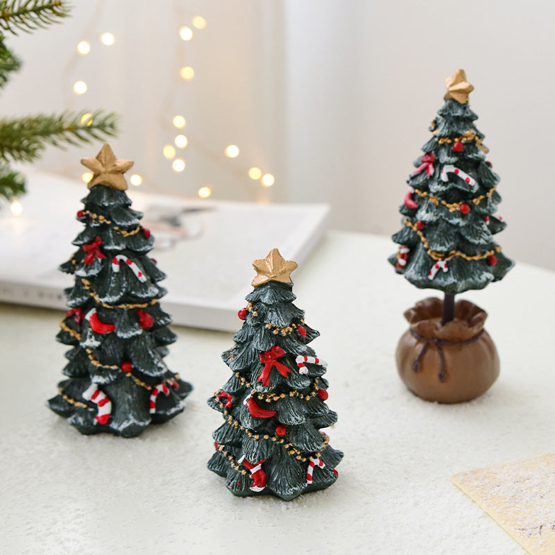 Christmas Mini Tree Ornament for Small-Space Decor