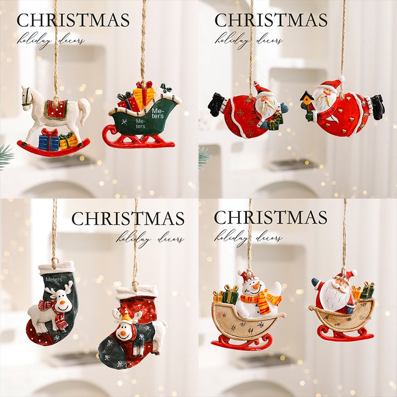 Christmas Resin Ornaments for a Playful Holiday Tree