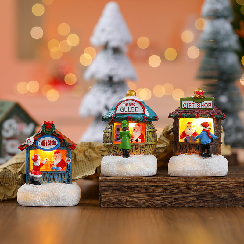 Christmas Village Ornaments for Cozy Holiday Displays