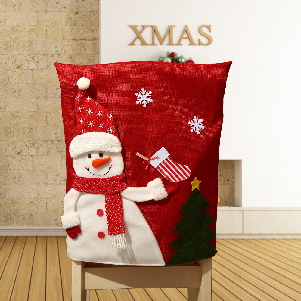 Christmas Chair Back Covers for Festive Holiday Decor