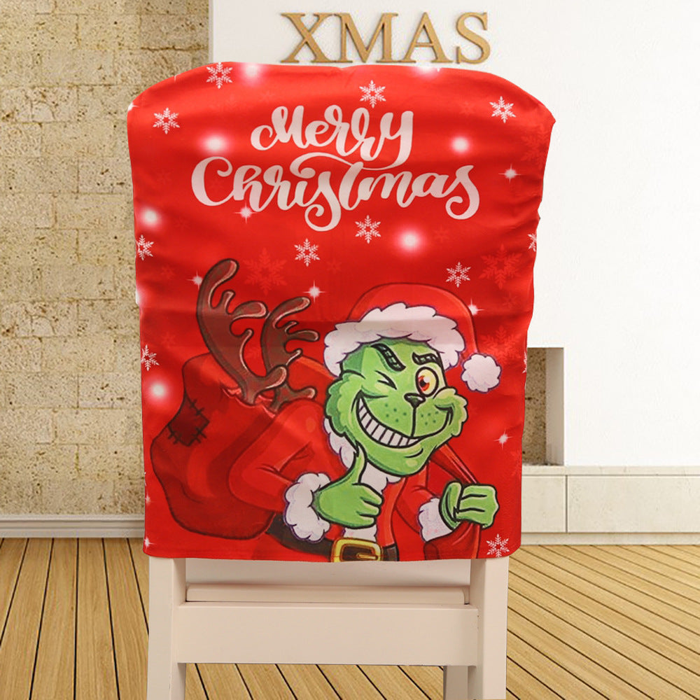Christmas Chair Cover for Playful Festive Dining Decor