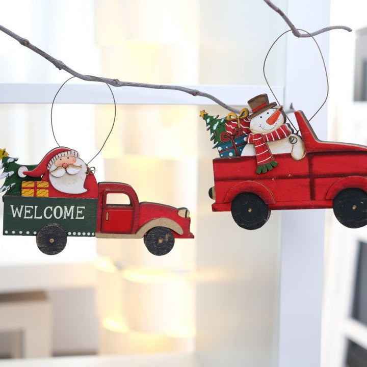 Christmas Truck Ornaments for Vintage Holiday Tree Charm