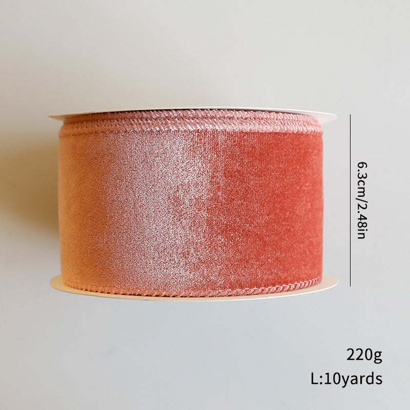 Velvet Christmas Ribbon for Elegant Holiday Crafts