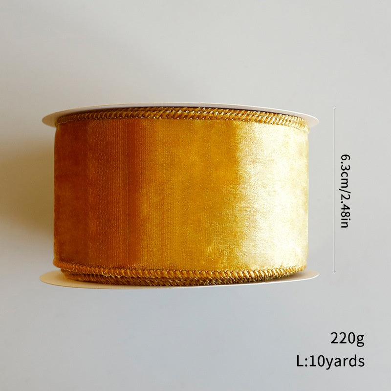 Velvet Christmas Ribbon for Elegant Holiday Crafts