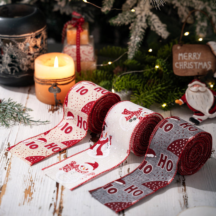 Christmas Ribbon Set for Coordinated Gift Wrapping