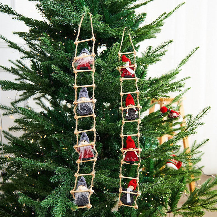 Christmas Santa Ornaments for Rustic Holiday Decor