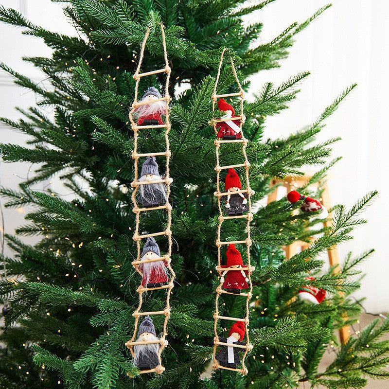 Christmas Santa Ornaments for Rustic Holiday Decor