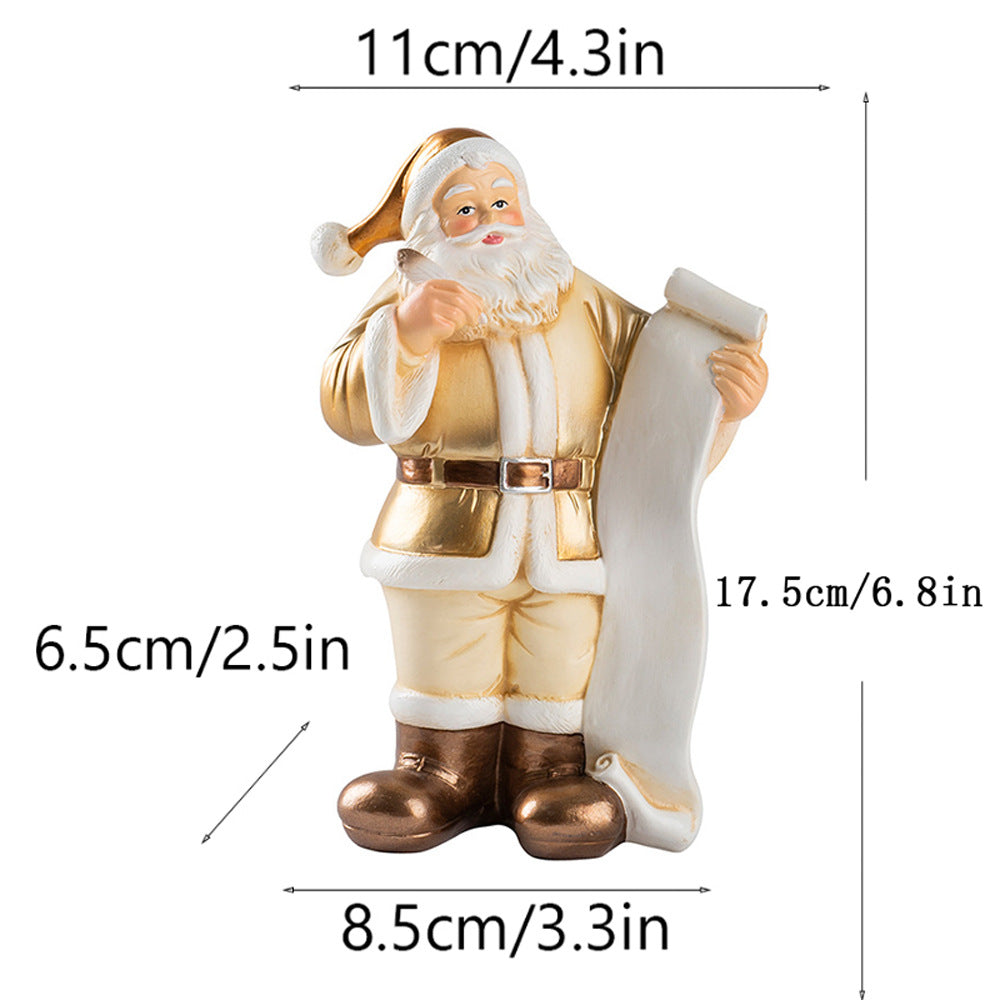 Christmas Santa Ornament for Festive Tabletop Charm