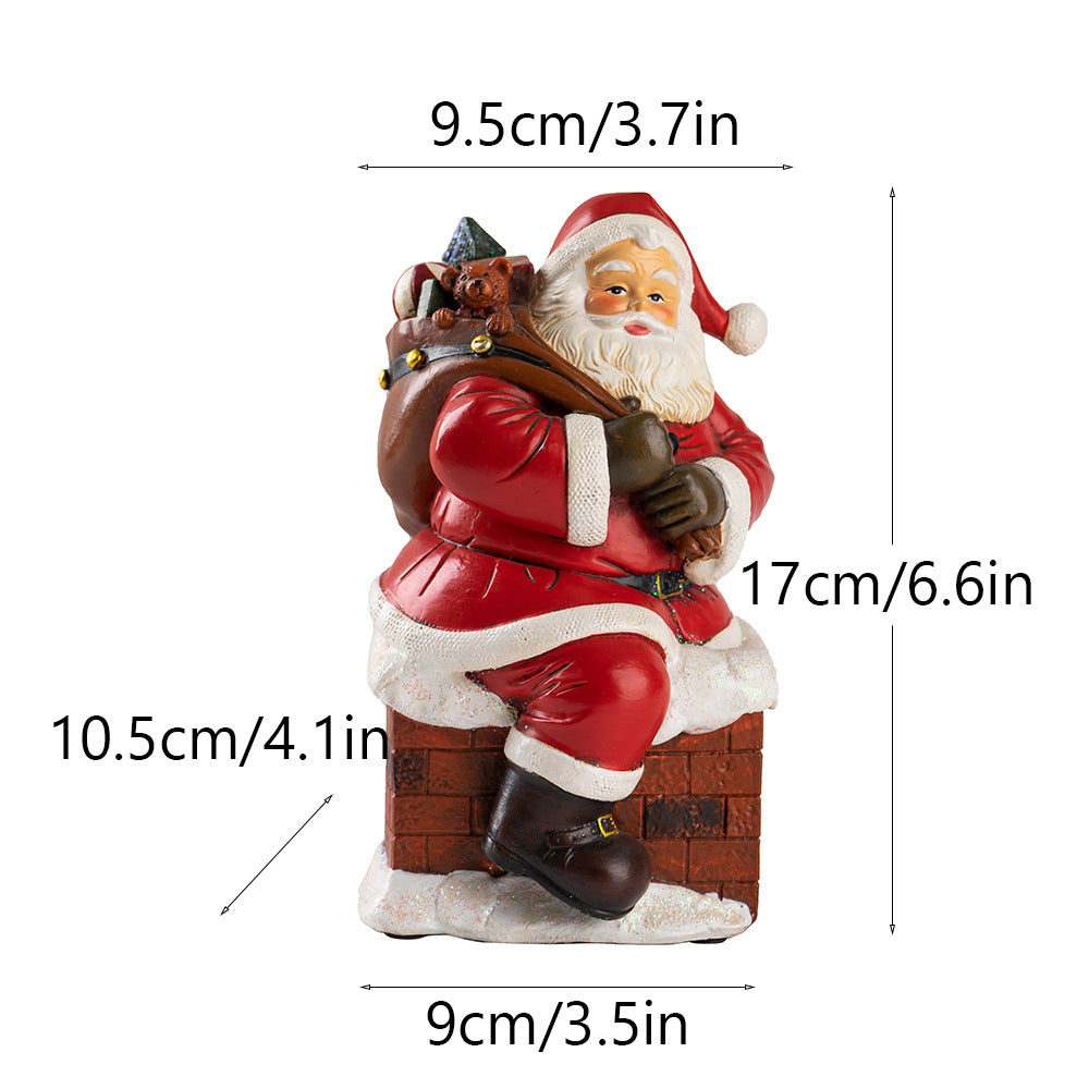 Christmas Santa Ornament for Festive Tabletop Charm