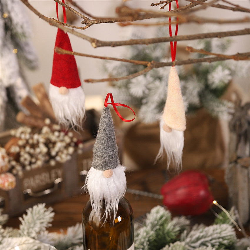 Santa Gnome Ornaments 3-Piece Festive Christmas Set