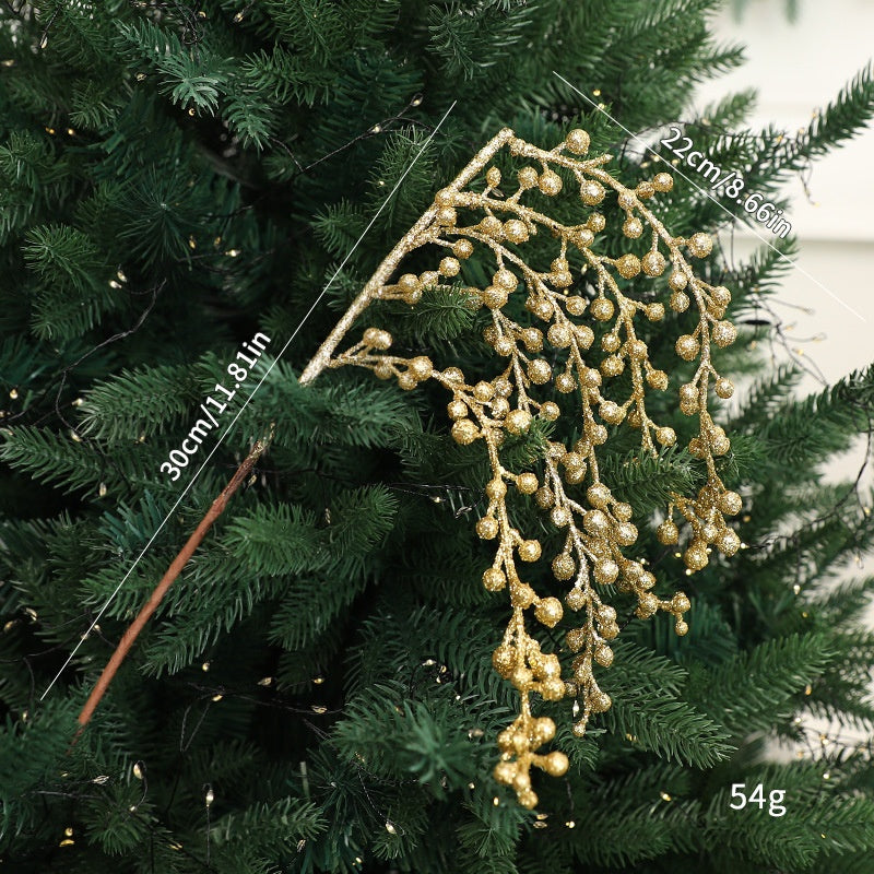 Artificial Red Berry Garland Decor for Christmas Trees