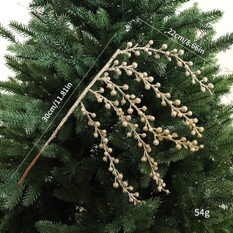 Artificial Red Berry Garland Decor for Christmas Trees