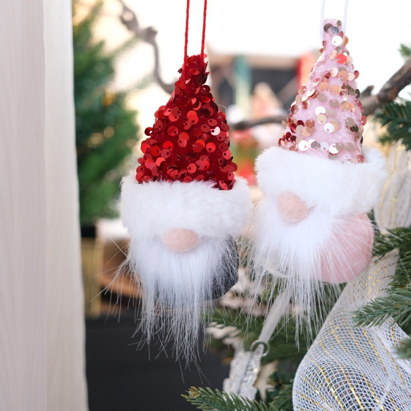 Sequin Christmas Gnome Ornament for Cozy Tree Decor