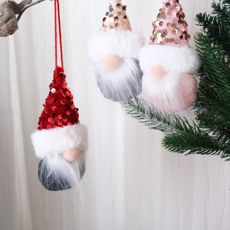Sequin Christmas Gnome Ornament for Cozy Tree Decor