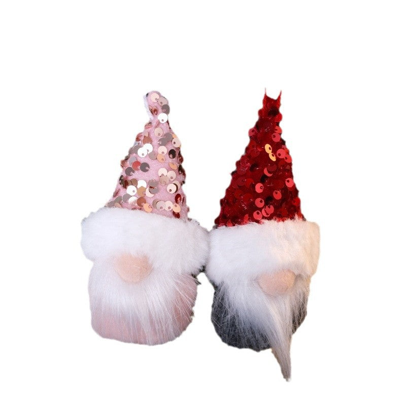 Sequin Christmas Gnome Ornament for Cozy Tree Decor