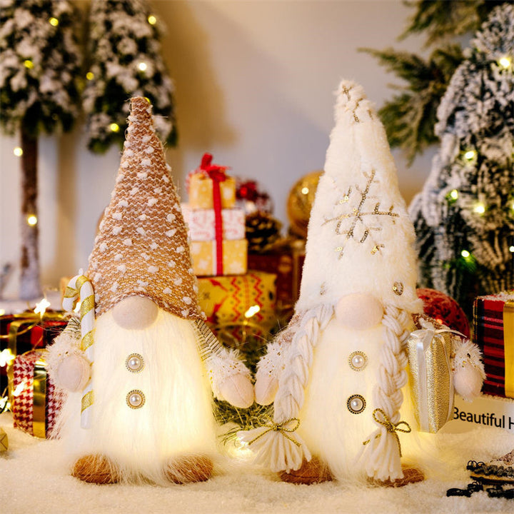 Christmas Gnome with Lights for Cozy Holiday Decor